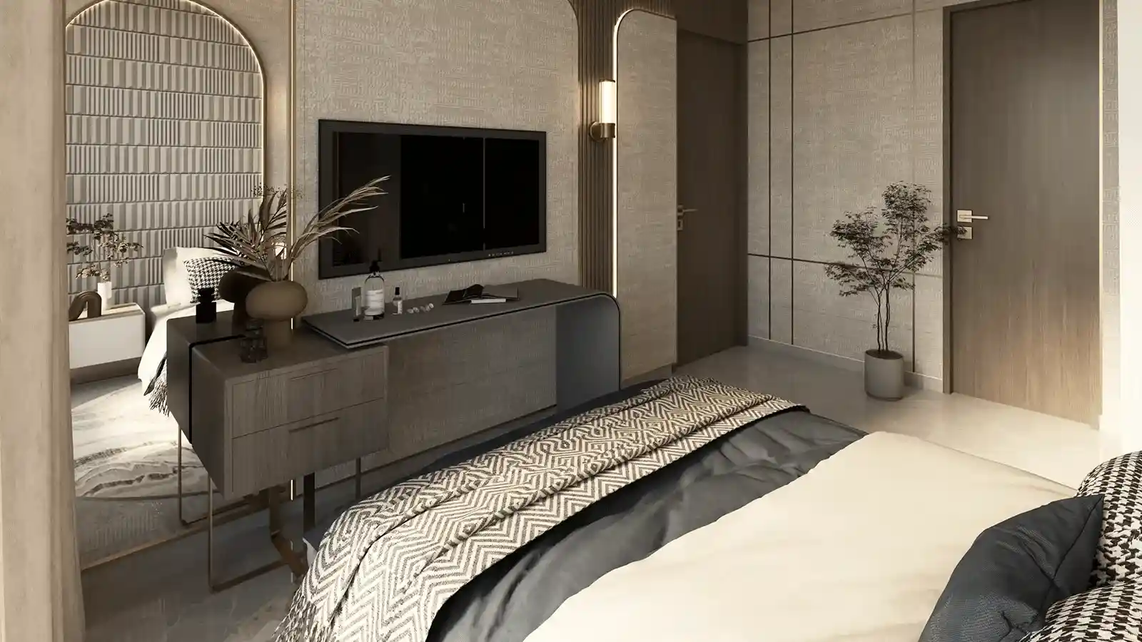 Cozy bedroom at Brigade Gunjur Bangalore