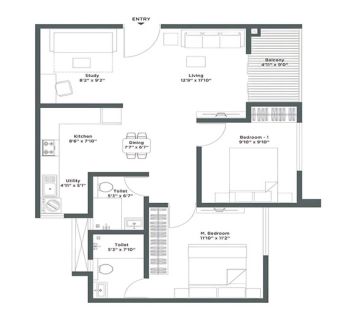 Brigade Budigere Cross floor plan1