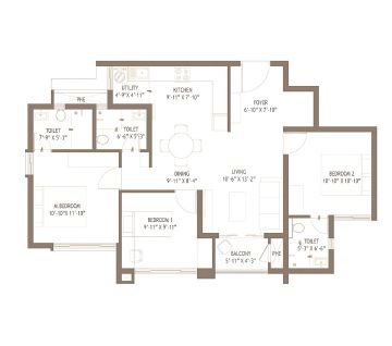Brigade Budigere Cross floor plan1