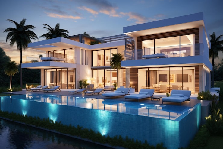 Artist's impression of a completed gated residential community