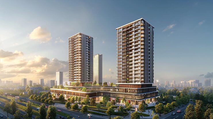 Artist's impression of Brigade Innovation Gardens