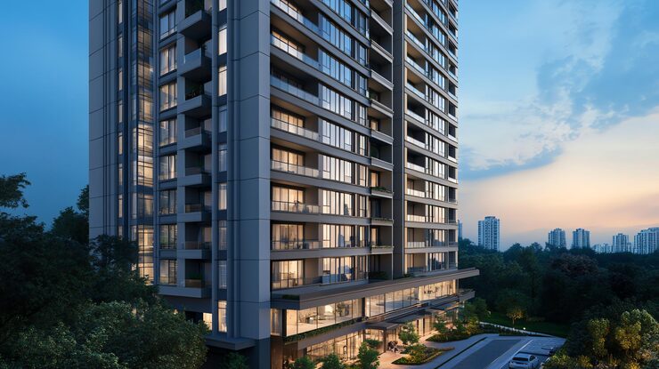 Artist's impression of a Brigade township skyline