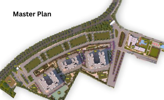 Parkside at Brigade Meadows master plan concept layout